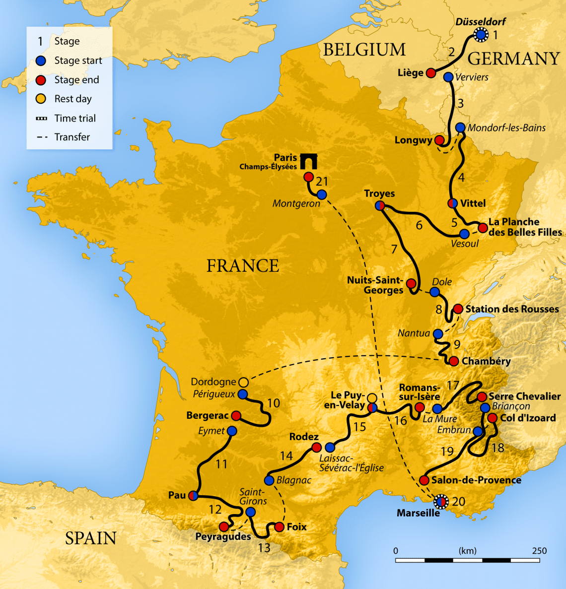 2E Etappe Tour De France 2017 - Tour de France 2016: Uitslag etappe 6