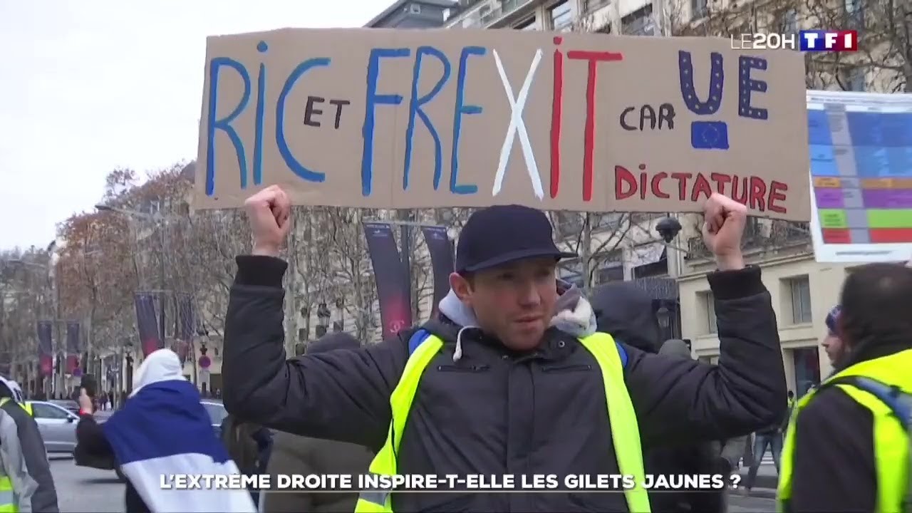 Gilets Jaunes Pour Tf1 Le Ric Et Le Frexit Seraient Des Revendications Dultra Droite Vidéo