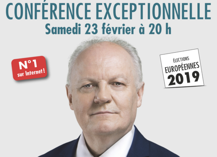 Élections européennes. François Asselineau (UPR) en conférence à Brest