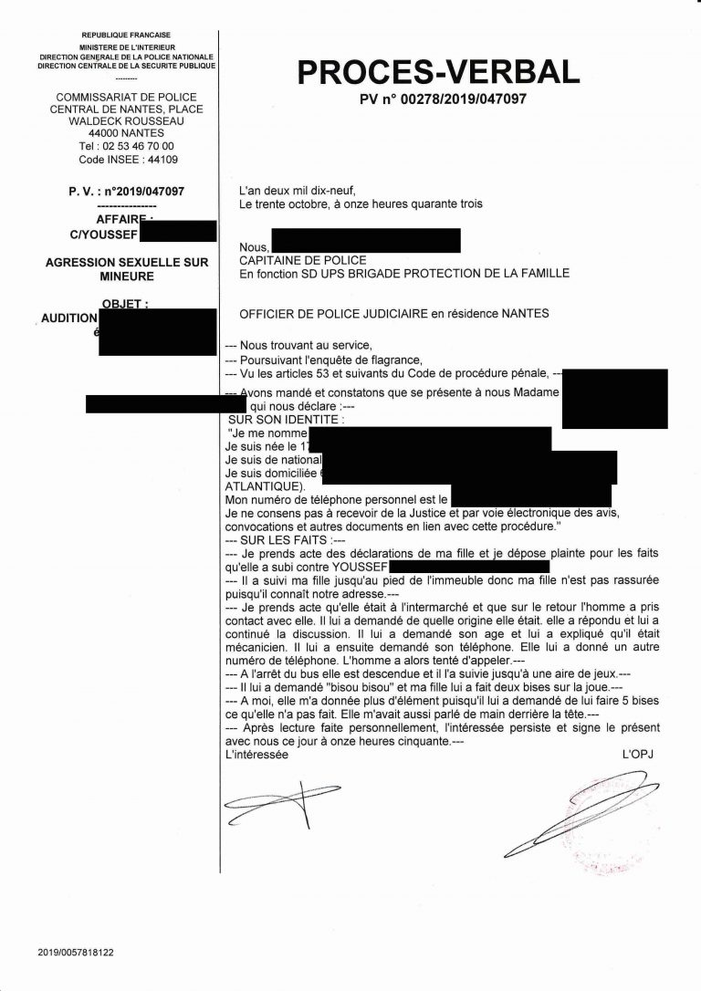 Tentative Dagression Sexuelle à Nantes Sur Une Mineure De 11 Ans Le Suspect Relâché Les