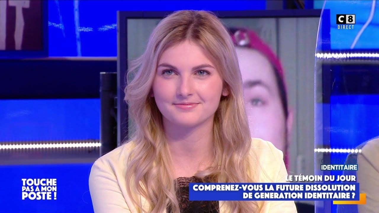 Thaïs d'Escufon (Génération Identitaire) invitée de TPMP sur C8