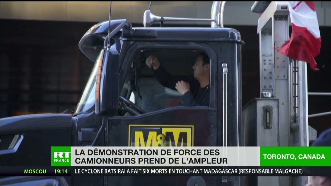 Canada : la démonstration de force des camionneurs prend de l'ampleur