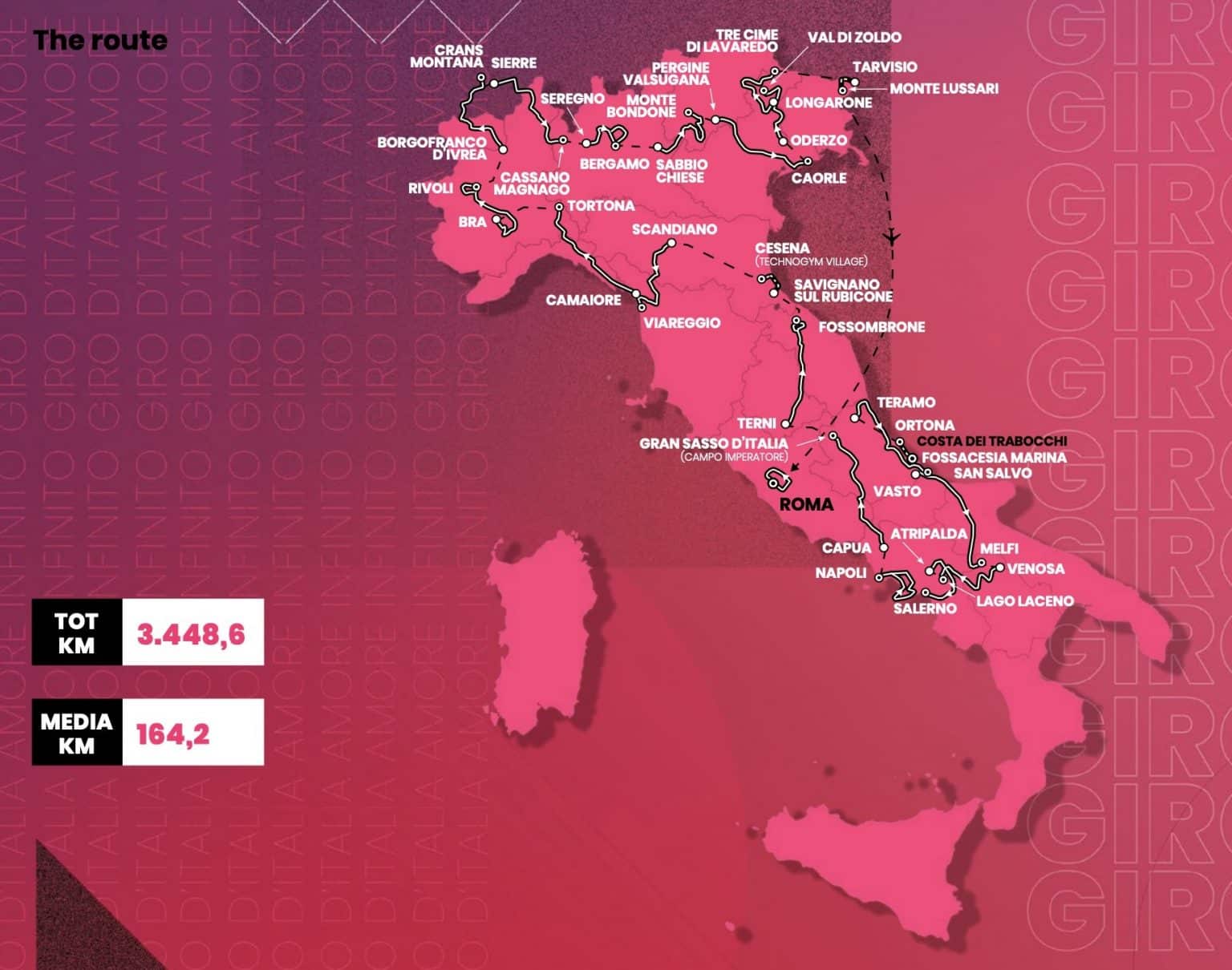 Cyclisme, Tour d'Italie. Le parcours détaillé du Giro 2023 du sur