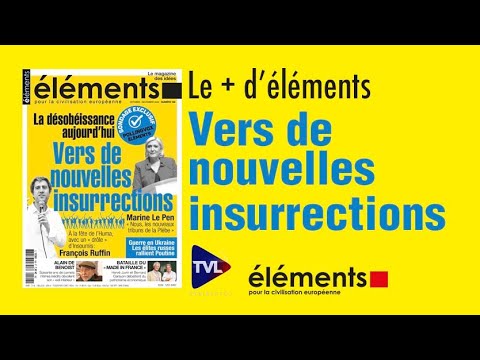 Vers de nouvelles insurrections. Le 198ème numéro d'Eléments vient de paraître